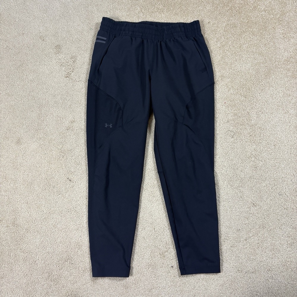 Under Armour Unstoppable Tapered Pants Mens M Black Gym Workout Stretch
